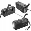 Radio FM survivalowe AWARYJNE outdoorowe SOLARNE latarka tryb SOS DYNAMO