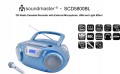 Radio FM odtwarzacz CD BOOMBOX efekty świetlne disco MIKROFON karaoke USB