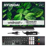 Telewizor smart Android tv WiFi BT 24 cale HD HYUNDAI aplikacje 230V 12V
