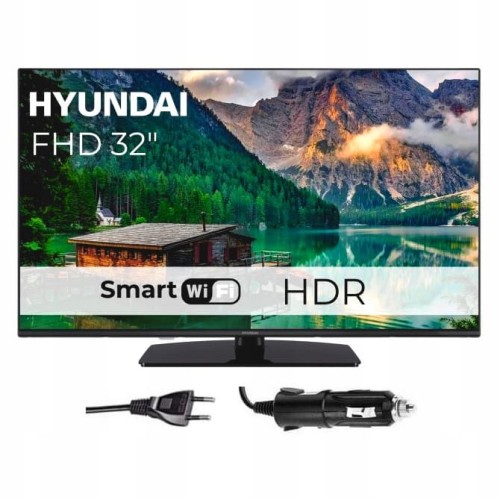 Telewizor smart tv HYUNDAI 32 cale FULL HD WiFi HDR aplikacje Netflix 12V
