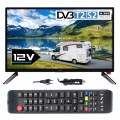 Telewizor SMART Android HD 19 cali WiFi BT DVBT2 S2 VGA HDMI USB 230V 12V