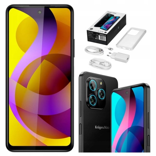 Smartfon Kruger Matz LIVE 11 black 6GB / 128GB Android 13 ekran 6,56 cala