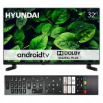 Telewizor smart Android TV WiFi BT 32 cale HD HYUNDAI aplikacje Netflix