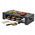 Grill elektryczny 1300W STOŁOWY Raclette 8 patelni nieprzywierająca powłoka