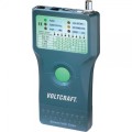 Tester kabli przewodów sieciowych LAN RJ45 BNC RJ-11 IEE 1394 USB VOLTCRAFT
