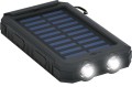 Powerbank SOLARNY 8000mAh SURVIVALOWY 2xUSB karabińczyk LATARKA IP45 kompas