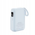 Powerbank indukcyjny Kruger Matz 10000 mAh Mag Safe z kablem niebieski