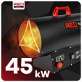 Nagrzewnica gazowa dmuchawa termostat LCD duża moc 45 KW + wąż reduktor