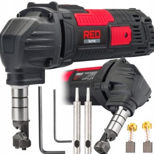 Nożyce elektryczne do cięcia blachy skokowe 1600W 2x stempel + matryca