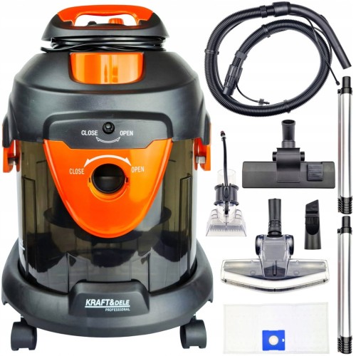 ODKURZACZ PIORĄCY przemysłowy na sucho mokro do DYWANU tapicerki 20L 1400W