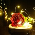 Wieczna róża w szkle świecąca LED pomysł na prezent piękna jak prawdziwa