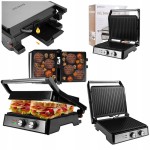 Grill elektryczny OPIEKACZ toster ROZKŁADANY do kanapek 2500W Timer