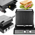 Grill elektryczny OPIEKACZ toster ROZKŁADANY do kanapek 2500W Timer