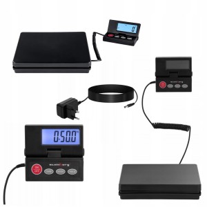 Waga platformowa paczkowa 25x25cm do 50kg wyświetlacz tarowanie