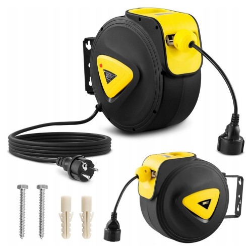 Przedłużacz 20 metrów bęben kablowy AUTOMATYCZNY zwijanie przewodu 2875 W