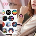 Smartwatch KIESLECT Pura Gold Bluetooth 5.2 zegarek damski 100 trybów sport