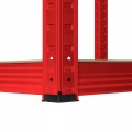 Regał metalowy magazynowy 5 półek 180x90x40 czerwony do 750 kg