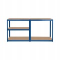 Regał metalowy magazynowy 5 półek 180x90x40 niebieski do 750 kg