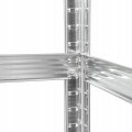 Regał metalowy magazynowy 5 półek 180x90x40 srebrny do 750 kg