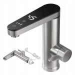 Przepływowy PODGRZEWACZ wody KRAN bateria stojąca WYŚWIETLACZ dotyk panel