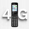Telefon dla seniora SOS 4G SD 2x SIM radio latarka duże przyciski klapka
