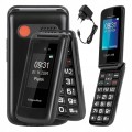 Telefon dla seniora SOS 4G SD 2x SIM radio latarka duże przyciski klapka