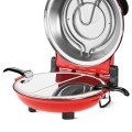 Piec do pizzy kamień średnica 32cm 1200W łopatki Teesa