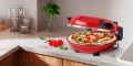 Piec do pizzy kamień średnica 32cm 1200W łopatki Teesa