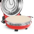 Piec do pizzy kamień średnica 32cm 1200W łopatki Teesa