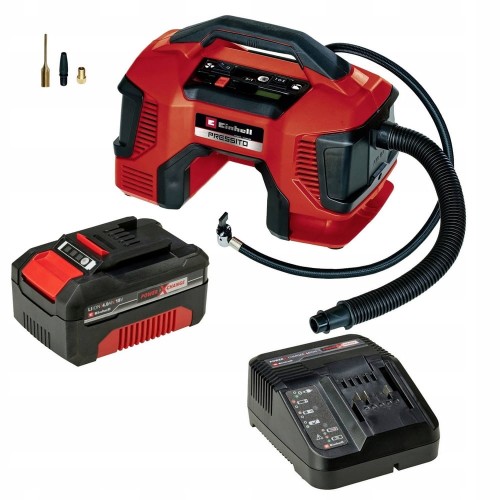 Kompresor AKUMULATOROWY przenośny 10 BAR POMPKA sprężarka powietrza 18V 4Ah