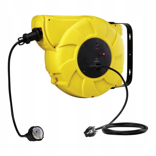 Bęben kablowy PRZEDŁUŻACZ 22 metry 230V AUTOMATYCZNE ZWIJANIE Renkforce