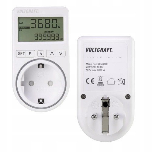 Licznik kosztów energii MIERNIK KOSZTÓW pomiar zużycia energii VOLTCRAFT