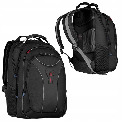 Plecak na laptopa NOTEBOOKA 17 cali Wenger Carbon Black pojemność 23L