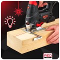Wyrzynarka elektryczna 1400W LASER 15 noży 3000 rpm RED TECHNIC 230V