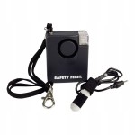 Alarm KIESZONKOWY mobilny PERSONALNY system alarmowy bardzo GŁOŚNY 100 dB