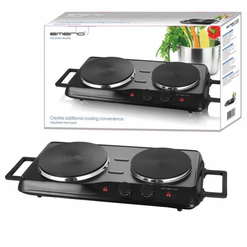 Kuchenka elektryczna PODWÓJNA 2500 W przenośna REGULACJA TEMPERATURY Emerio