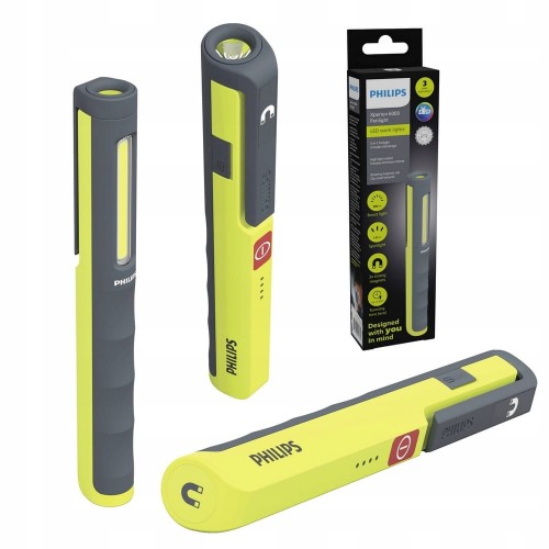 Latarka AKUMULATOROWA Philips robocza 200 lumenów WARSZTATOWA odporna IP65