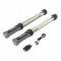 Lampa robocza AKUMULATOROWA 2x 500 lumenów WARSZTATOWA hak IP20 magnes 2 Ah