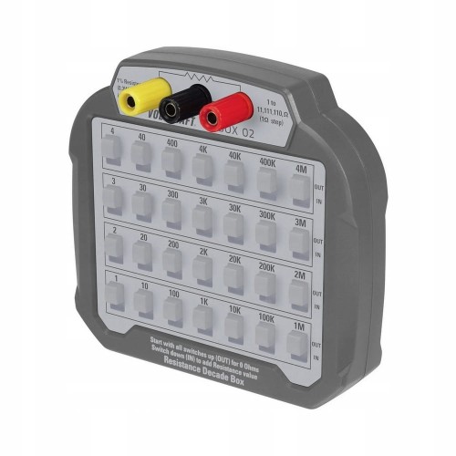 Dekada pomiarowa REZYSTANCYJNA nastawna 60 V/DC gniazda 4 mm REGULACJA 10 M