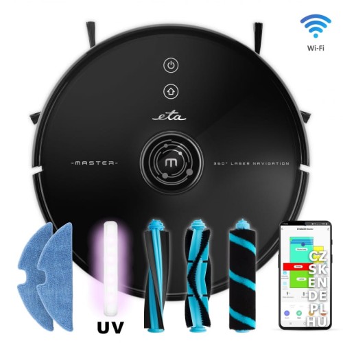 Robot sprzątający odkurzacz automatyczny ETA Master II czarny
