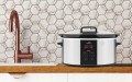 Wolnowar garnek CERAMICZNY Slow Cooker INOX LCD misa 6L 245W programator