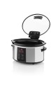 Wolnowar garnek CERAMICZNY Slow Cooker INOX LCD misa 6L 245W programator
