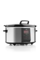 Wolnowar garnek CERAMICZNY Slow Cooker INOX LCD misa 6L 245W programator