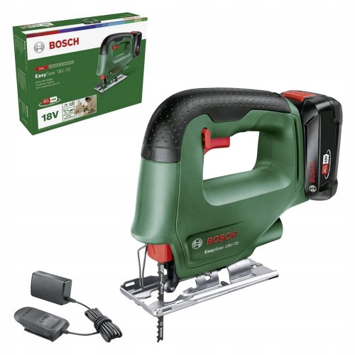 Wyrzynarka AKUMULATOROWA 18V 2Ah Bosch brzeszczot do cięcia w drewnie 70 mm