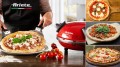 Piec do pizzy MINI PIEKARNIK timer KAMIEŃ 1200 W Ariete REGULACJA do 400 °C