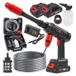 Myjka ciśnieniowa akumulatorowa 2x 21V 2Ah 60 BAR bezprzewodowa walizka