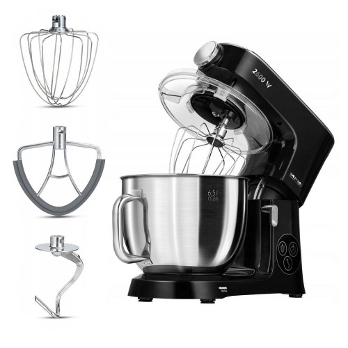 Robot kuchenny mikser planetarny 2600W 6.5L 11 prędkości podgrzewana misa