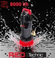 Pompa ZATAPIALNA do wody DESZCZÓWKI 8000 l/h z sitkiem 650W RED TECHNIC