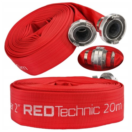 Wąż strażacki 20 metrów PARCIANY DO WODY szamba SZYBKOZŁĄCZKA 8 BAR 2 cale