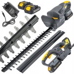 Nożyce akumulatorowe do żywopłotu krzewów gałęzi 45cm 2x 21V 2Ah duża moc